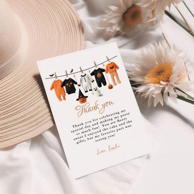 Carte de remerciements de Baby shower pour bébé Ha (Créateur téléchargé)
