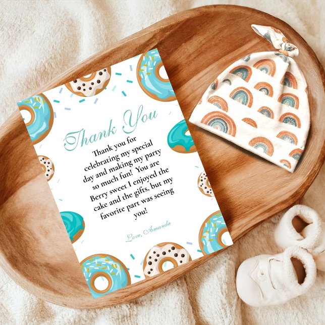 Carte de remerciements de Baby shower pour bébé Sp (Créateur téléchargé)