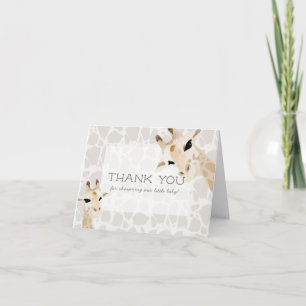 Carte de remerciements de Baby shower pour maman e