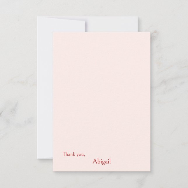 Carte de remerciements de Baby shower transparent (Devant)