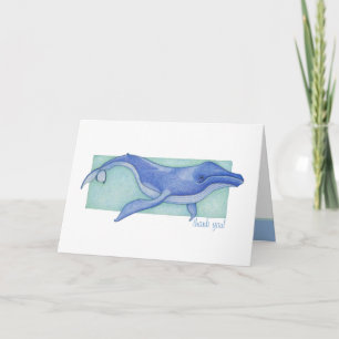 Carte de remerciements de baleine