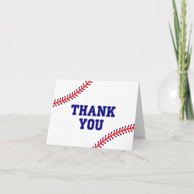 Carte de remerciements de baseball (Devant)