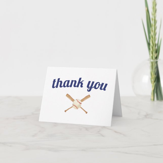 Carte de remerciements de baseball (Devant)