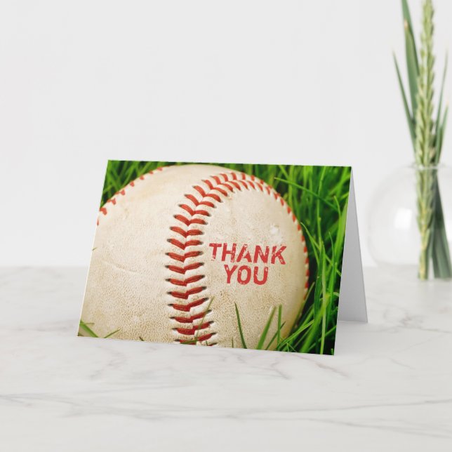 Carte de remerciements de baseball (Devant)
