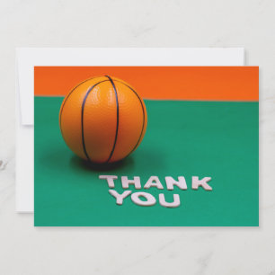 Carte de remerciements de basket-ball