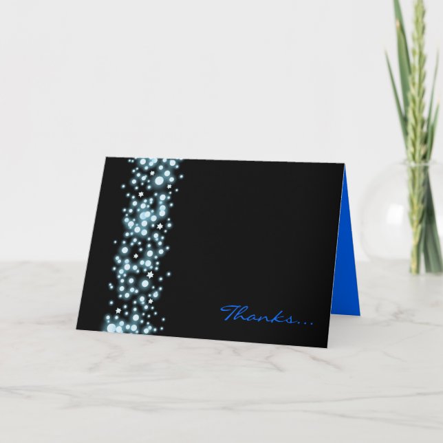 Carte de remerciements de bat mitzvah de barre de (Devant)