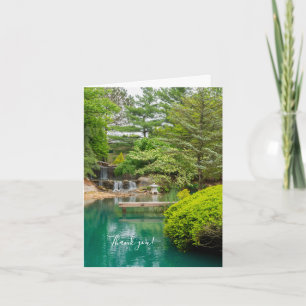 Carte de remerciements de beauté botanique du prin