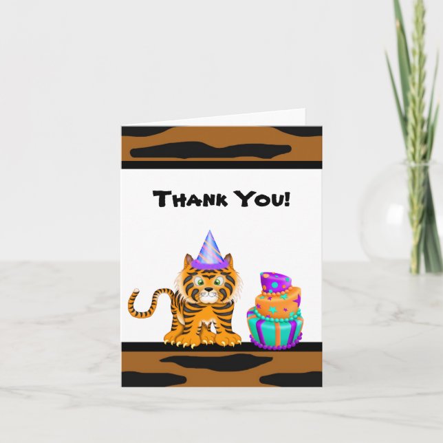 Carte de remerciements de Bengal Tiger (Devant)