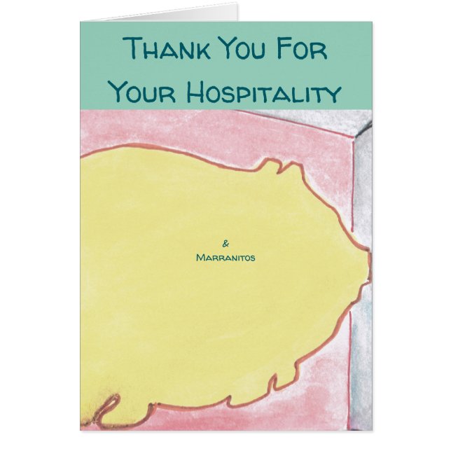Carte de remerciements de biscuit (Devant)