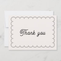 Carte de remerciements de bordure à pente minimale