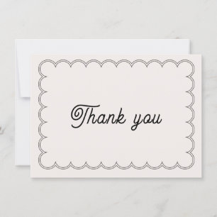 Carte de remerciements de bordure à pente minimale