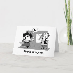 Carte de remerciements de bourreau de pirate