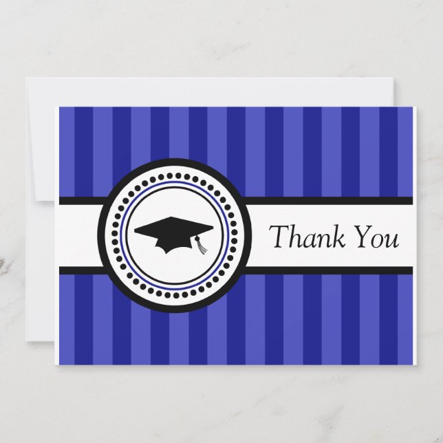 Carte de remerciements de capuchon de graduation e (Devant)