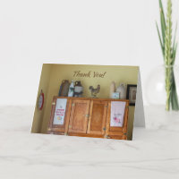 Carte de remerciements de charme