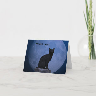Carte de remerciements de chats de Moonlit