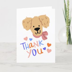 Carte de remerciements de chien, carte d'appréciat