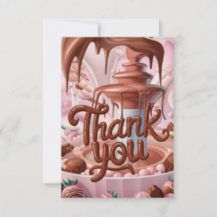 Carte de remerciements de chocolat modifiable