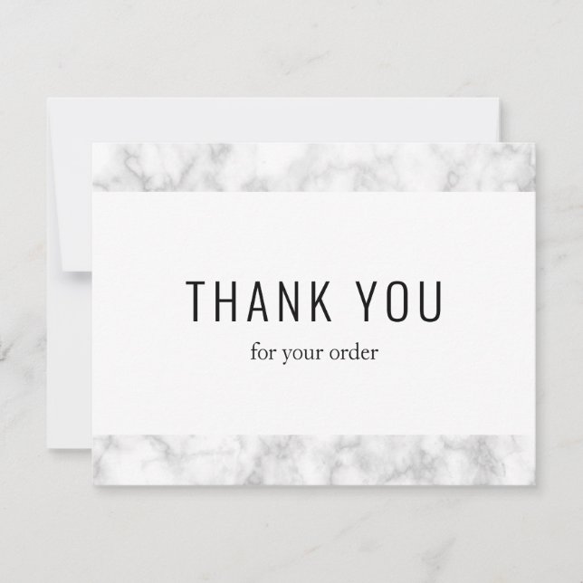 Carte de remerciements de code promo simple d'entr (Devant)