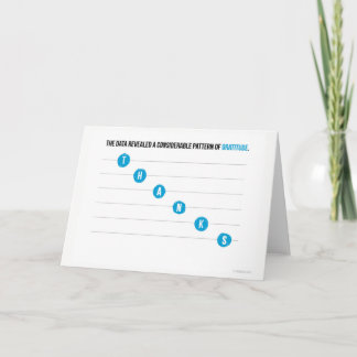 Carte de remerciements de complot de point