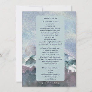 Carte de remerciements de conception hivernale des