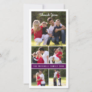 Carte de remerciements de coutume du carte photo  