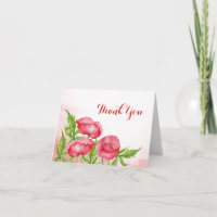 Carte de remerciements de crapaud aquarelle