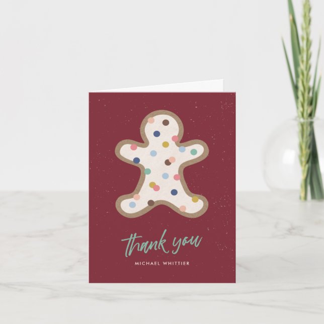 Carte de remerciements de décoration de biscuits d (Devant)