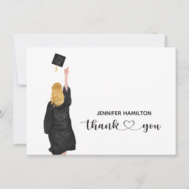 Carte de remerciements de diplôme (Devant)