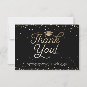 Carte de remerciements de diplôme - Simple, élégan