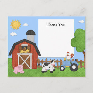 Carte de remerciements de fête d'anniversaire