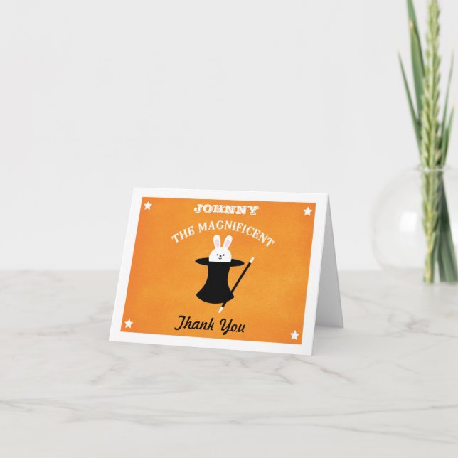 Carte de remerciements de fête d'anniversaire de (Devant)