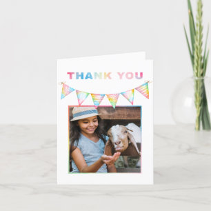 Carte de remerciements de fête d'anniversaire de l