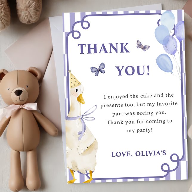 Carte de remerciements de fête d'anniversaire d'Oi (Créateur téléchargé)