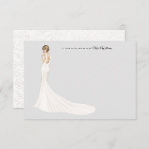 Carte de remerciements de Fête des mariées de mari