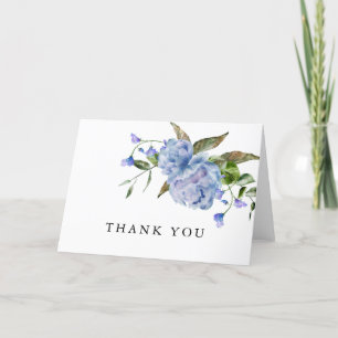 Carte de remerciements de Fête des mariées florale