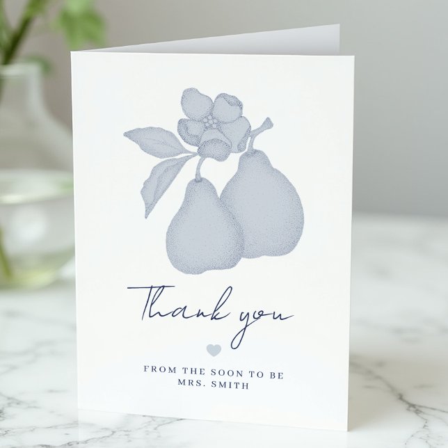 Carte de remerciements de Fête des mariées Perfect (Simple Thank You Cards)