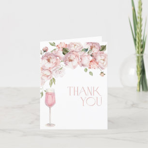 Carte de remerciements de Fêtes des mariées floral