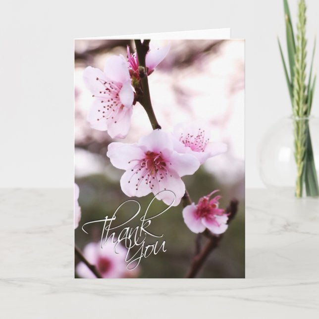 Carte de remerciements de fleurs de printemps (Devant)