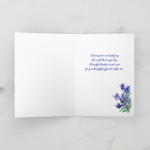 Carte de remerciements de fleurs d'été