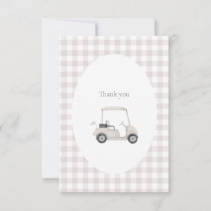 Carte de remerciements de golf neutre
