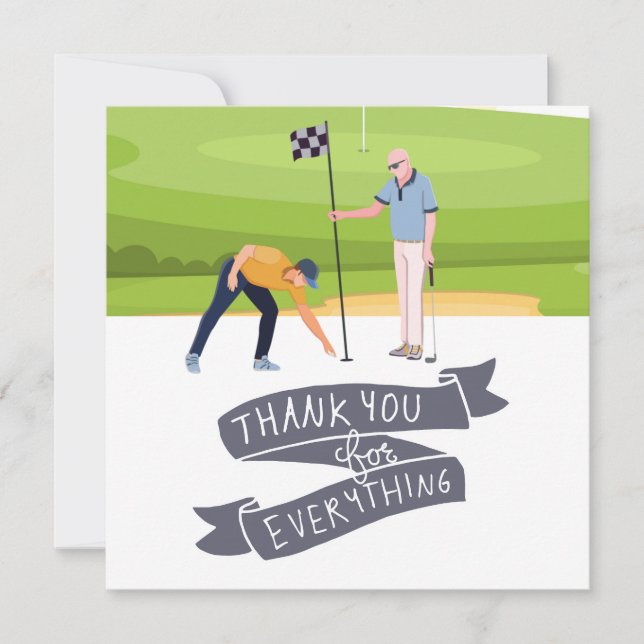 Carte de remerciements de golf pour golfeur