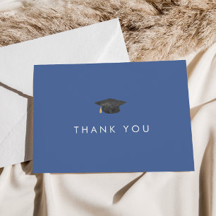 Carte de remerciements de graduation Casquette de