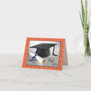 Carte de remerciements de graduation customisée (c