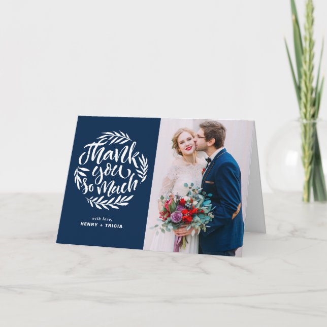 Carte de remerciements de inscription de mariage (Devant)