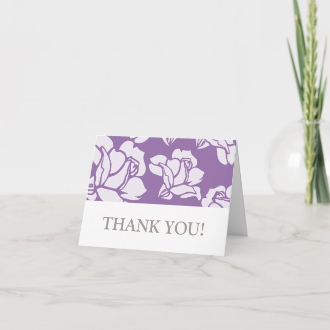 carte de remerciements de jardin Rose (TBA) (Devant)