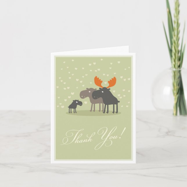 Carte de remerciements de la famille Moose Deer (Devant)
