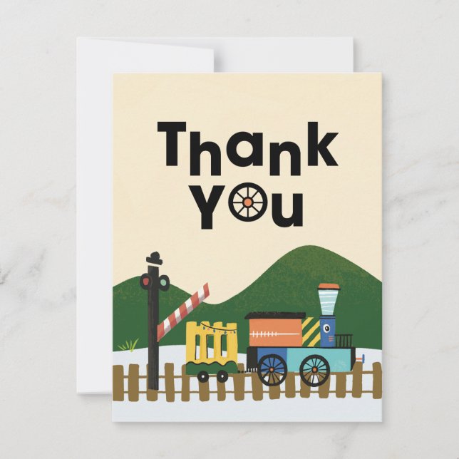 Carte de remerciements de la fête des Anniversaire (Devant)