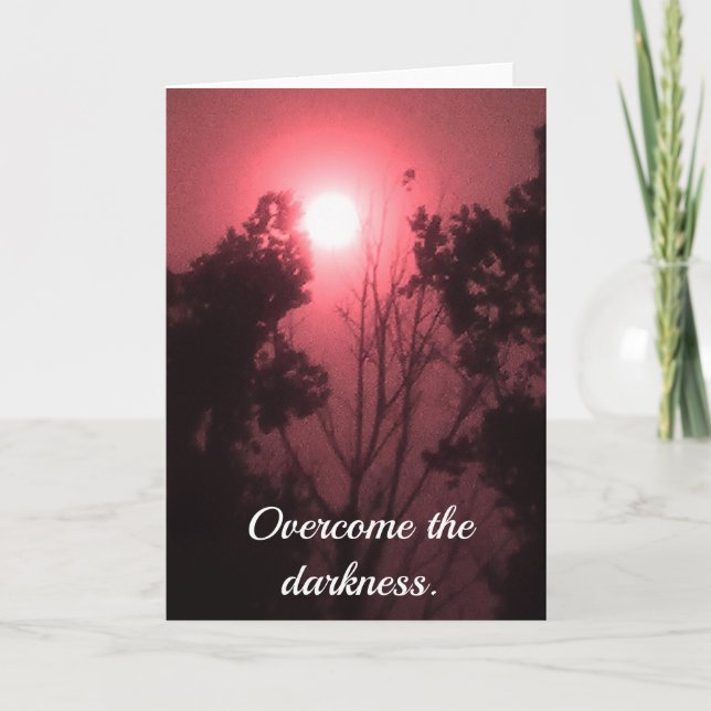 Carte de remerciements de la lune d'affirmation (Devant)