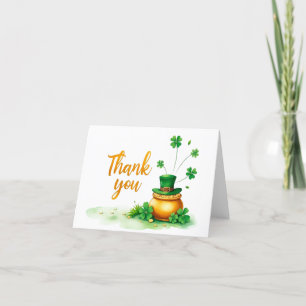 Carte de remerciements de la Saint-Patrick