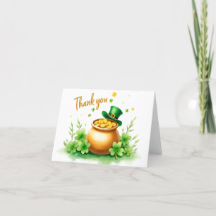 Carte de remerciements de la Saint-Patrick